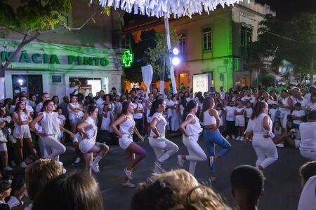 LOULE, PORTUGAL: 31st AUGUST 2019 - An event called White Night, where everybody dresses white...