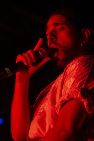 LOULE, PORTUGAL: 31st AUGUST, 2019 - Music artist, Conan Osiris, performs on White Night, a festival...