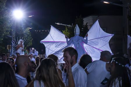 LOULE, PORTUGAL: 31st AUGUST 2019 - An event called White Night, where everybody dresses white...