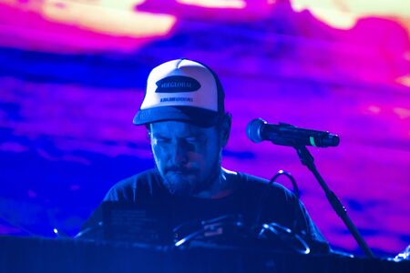 LOULE, PORTUGAL: 31st AUGUST, 2019 - Music artist, Gabriel o Pensador, performs on White Night, a...