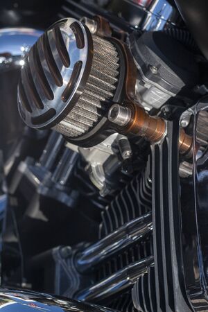 FARO, PORTUGAL, 10th August 2019: 8Âº American Cars Show Algarve Event with vintage cars and a mix...