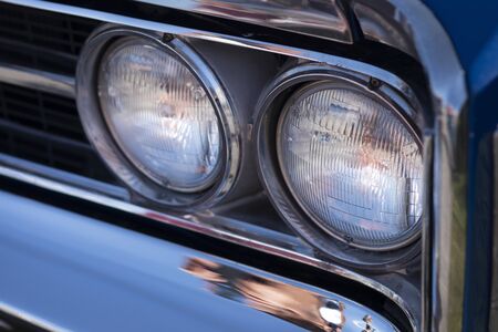 FARO, PORTUGAL, 10th August 2019: 8Âº American Cars Show Algarve Event with vintage cars and a mix...