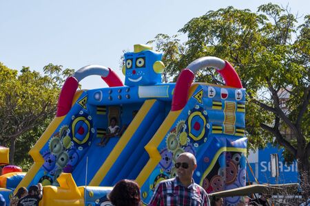 FARO, PORTUGAL, 10th August 2019: 8Âº American Cars Show Algarve Event with vintage cars and a mix...