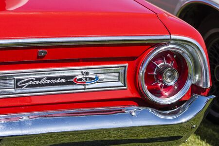 FARO, PORTUGAL, 10th August 2019: 8Âº American Cars Show Algarve Event with vintage cars and a mix...