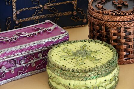 SAO BRAS DE ALPORTEL, PORTUGAL: 25th OCTOBER, 2019 - Exhibition Fairie hands, creations of wisdom by artist Laura Pereira, glass painting and other handcrafted art.のeditorial素材