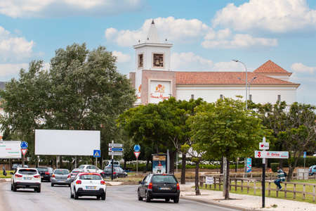 FARO, PORTUGAL - 20th june 2021: Large commerce retail area located in Faro city, Portugal.