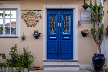 MERTOLA, PORTUGAL - 22nd MAY 2022: Rental village house accommodation with rustic style, in Mertola village, Portugal.のeditorial素材