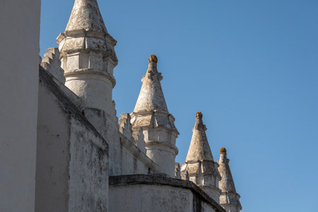 Mertola village architecture detail, located in the Alentejo region, Portugal.の写真素材