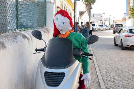 SANTA RITA, PORTUGAL - MAY 1, 2022: Ancient tradition of handmade dolls called Maios / Maias, celebrating the arrival of Spring, located on the Algarve region, the south of Portugal.のeditorial素材