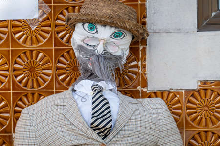 SANTA RITA, PORTUGAL - MAY 1, 2022: Ancient tradition of handmade dolls called Maios / Maias,...