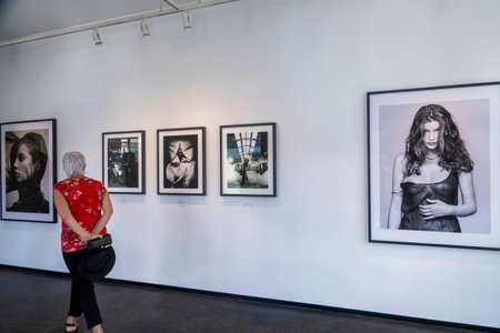 LOULE, PORTUGAL - 25th JUNE, 2022: Photography gallery called "in the pink" located in Loule city, Portugal.のeditorial素材