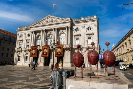 LISBON, PORTUGAL, 28th JUNE 2022: View of the landmark cityhall of Lisbon, Portugalのeditorial素材