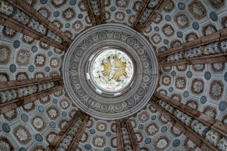 MAFRA, PORTUGAL - 29th JUNE 2022: View of the beautiful interior of the Cathedral of the Palace of Mafra, Portugal.のeditorial素材