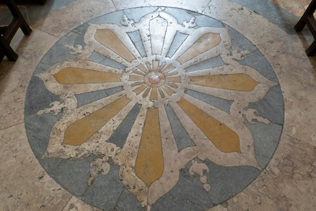 MAFRA, PORTUGAL - 29th JUNE 2022: View of the beautiful interior of the Cathedral of the Palace of Mafra, Portugal.のeditorial素材