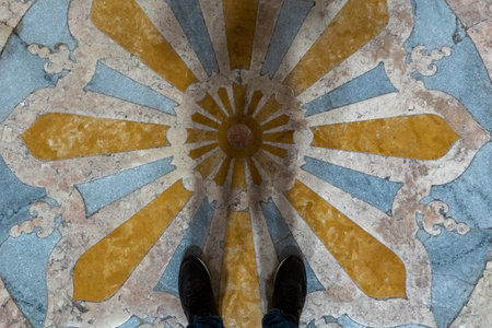 MAFRA, PORTUGAL - 29th JUNE 2022: View of the beautiful interior of the Cathedral of the Palace of Mafra, Portugal.のeditorial素材