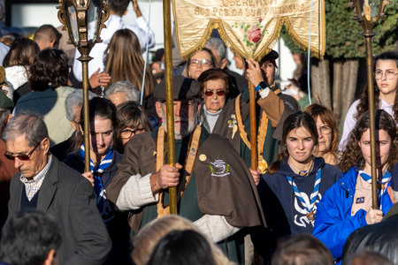 QUERENCA, PORTUGAL - 24th January 2023 - View of the religious procession of Nossa Senhora da...