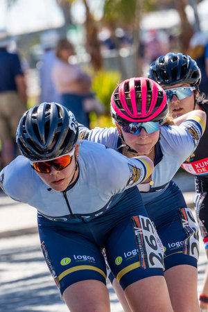 LAGOS, PORTUGAL, 16th APRIL 2023: 18th Edition of the International Tournament of Speed Rollerblades - Terras do Infante World Cup event sport located in Lagos city.のeditorial素材