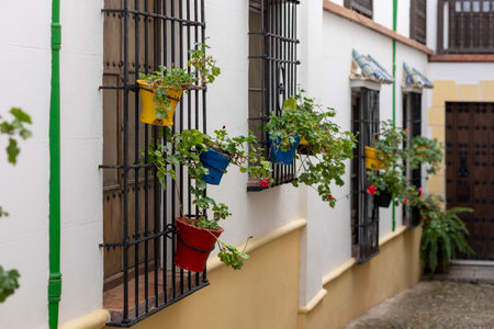 Typical architecture from the streets of Ronda village., located in Spain.の写真素材