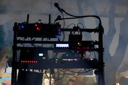 DJ music apparatus equipment for electronic music concert.の写真素材