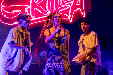 Putzgrilla artist performing on Music Festival.のeditorial素材