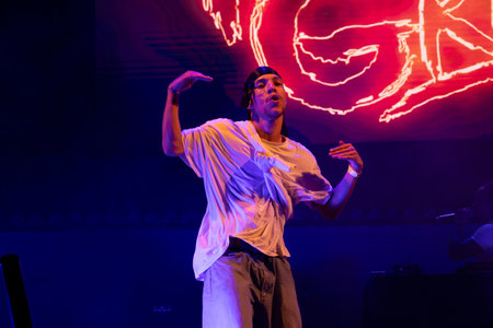 Putzgrilla artist performing on Music Festival.のeditorial素材