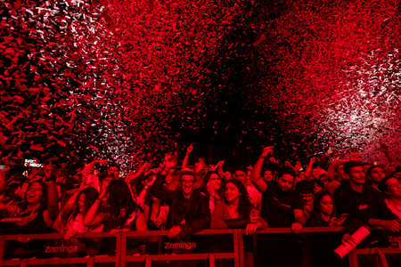 Audience watch musician in the Music Festival F
