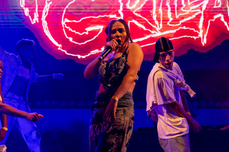 Putzgrilla artist performing on Music Festival.のeditorial素材