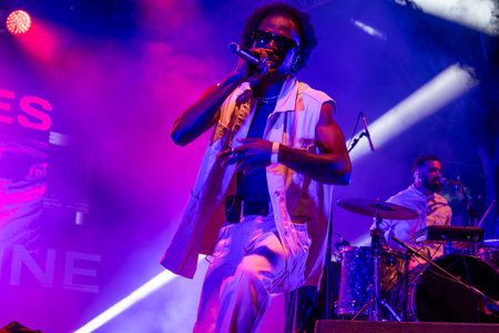 Throes and the Shine artist performing on Music Festival.のeditorial素材