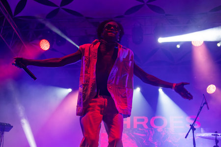 Throes and the Shine artist performing on Music Festival.のeditorial素材