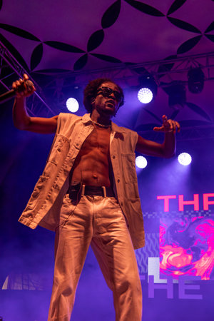 Throes and the Shine artist performing on Music Festival.のeditorial素材