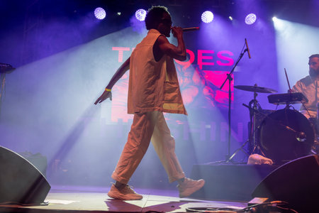 Throes and the Shine artist performing on Music Festival.のeditorial素材