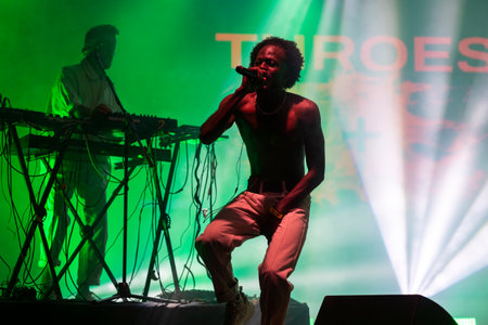 Throes and the Shine artist performing on Music Festival.のeditorial素材