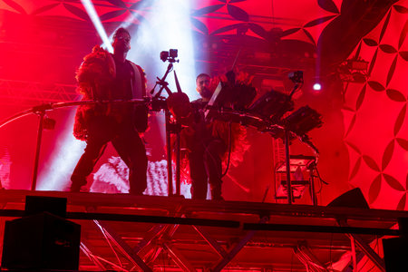 Artist performing on Music Festival.の写真素材