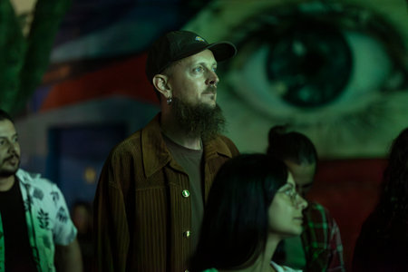 Audience watch musician in the Music Festival F