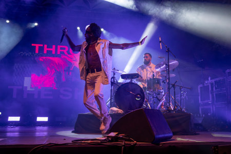 Throes and the Shine artist performing on Music Festival.