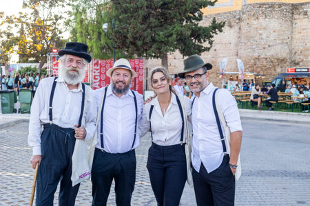 FARO, PORTUGAL: 5th SEPTEMBER, 2024 - Festival performers in the Music Festival F, a big festival on the city of Faro, Portugalのeditorial素材