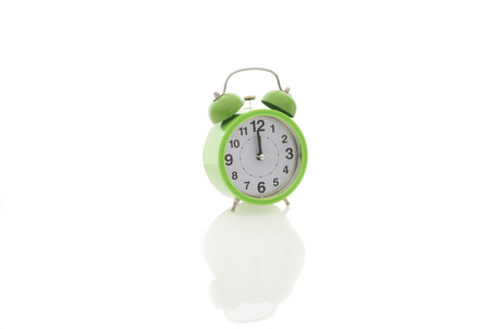 isolated alarm clockの写真素材