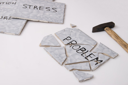 overcome problemの写真素材