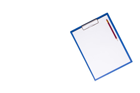 isolated file and empty pageの写真素材