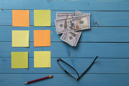 money and note paper