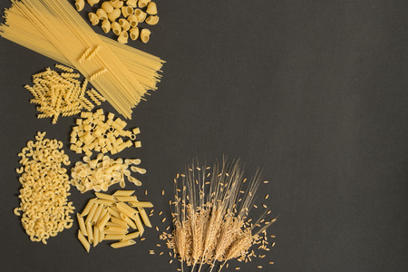 cooking pasta and backgroundの写真素材