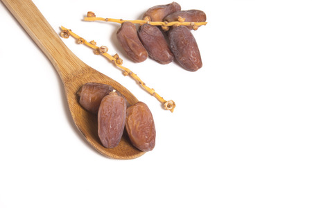 wooden spoon and palmの写真素材