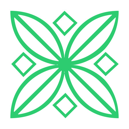 green pattern iconの写真素材