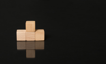 wooden winning platformの写真素材