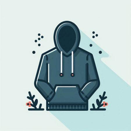 Hoodie icon. Flat illustration of hoodie icon for web designのイラスト素材