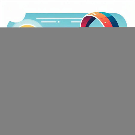 Illustration of a ticket on a white background, vector illustration.のイラスト素材