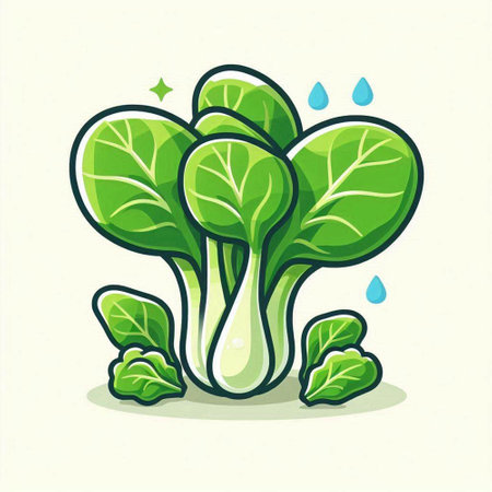 Bok choy, chinese cabbage, vegetable vector illustration.のイラスト素材