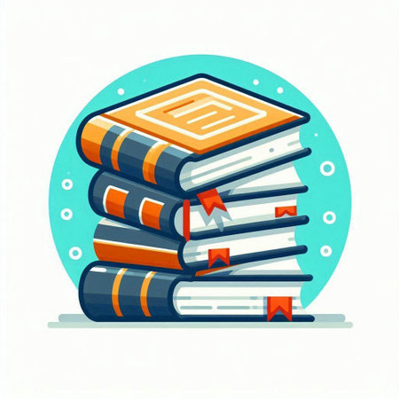 Stack of books in flat style. Vector illustration on white background.のイラスト素材