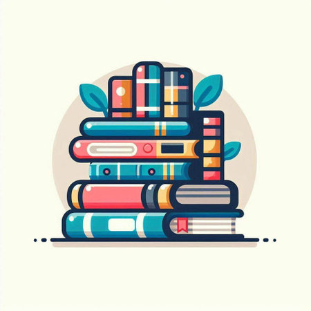 Stack of books. Vector illustration in flat design style. Education concept.のイラスト素材