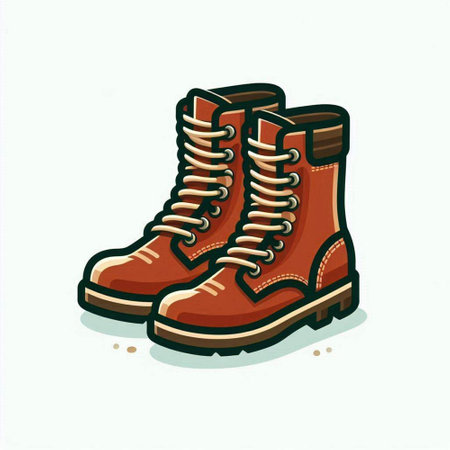 Vector illustration of boots. Isolated object on a white background.のイラスト素材
